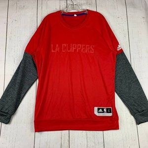 Los Angeles Clippers NBA Large Adidas Sweater Red New Men‎